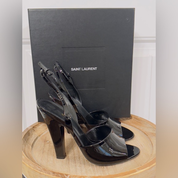 AUTHENTIC | Saint Laurent Scandale 110 Patent Sandal (with box) - Picture 3 of 11